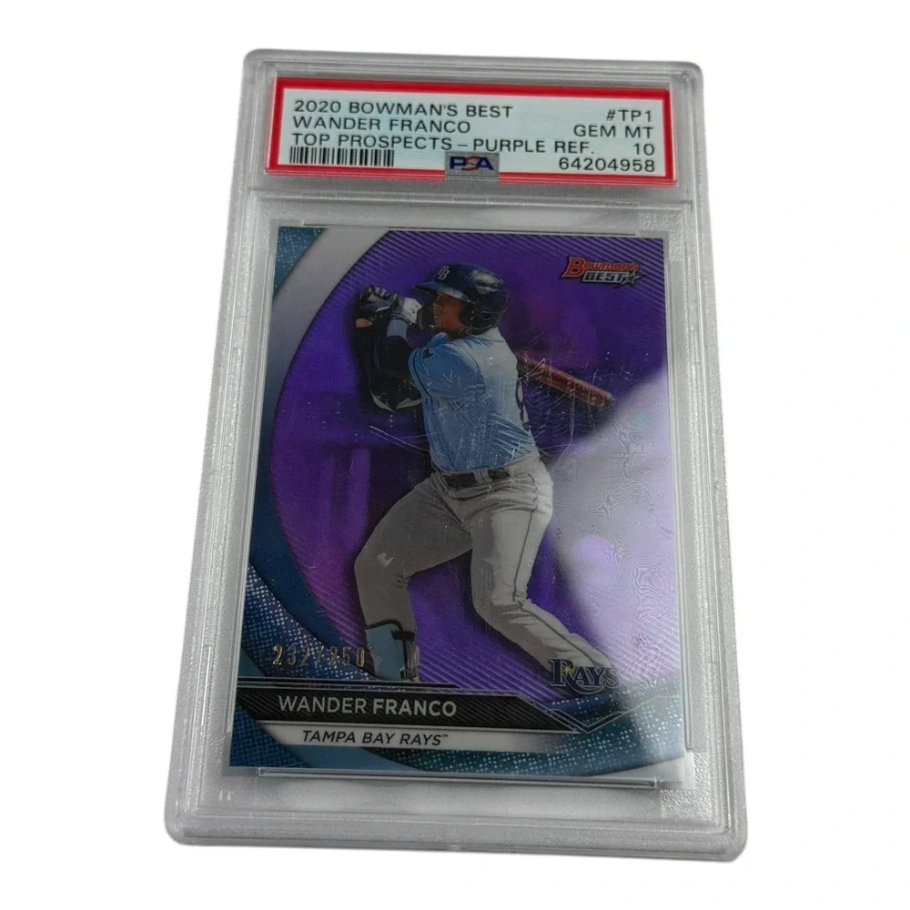 2020 Bowman's Best Wander Franco Purple Refractor /250 PSA 10 Gem Mint TP-1